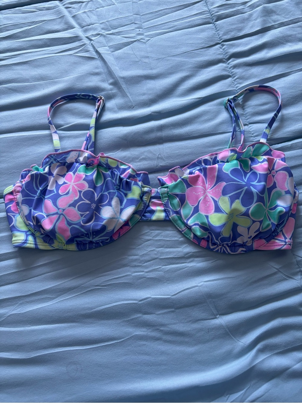 Floral Print Juniors Bikini Top size small